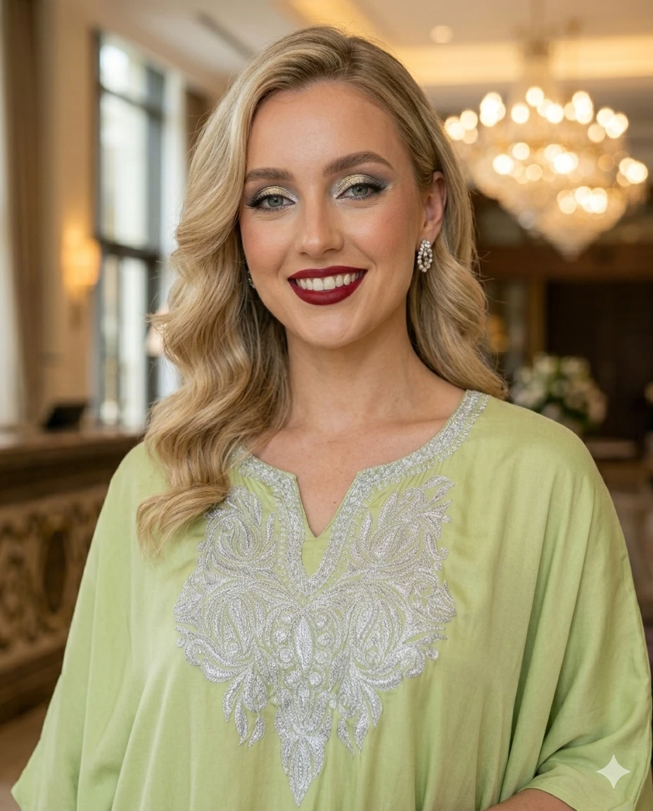 Crape Silk Short Kaftaan